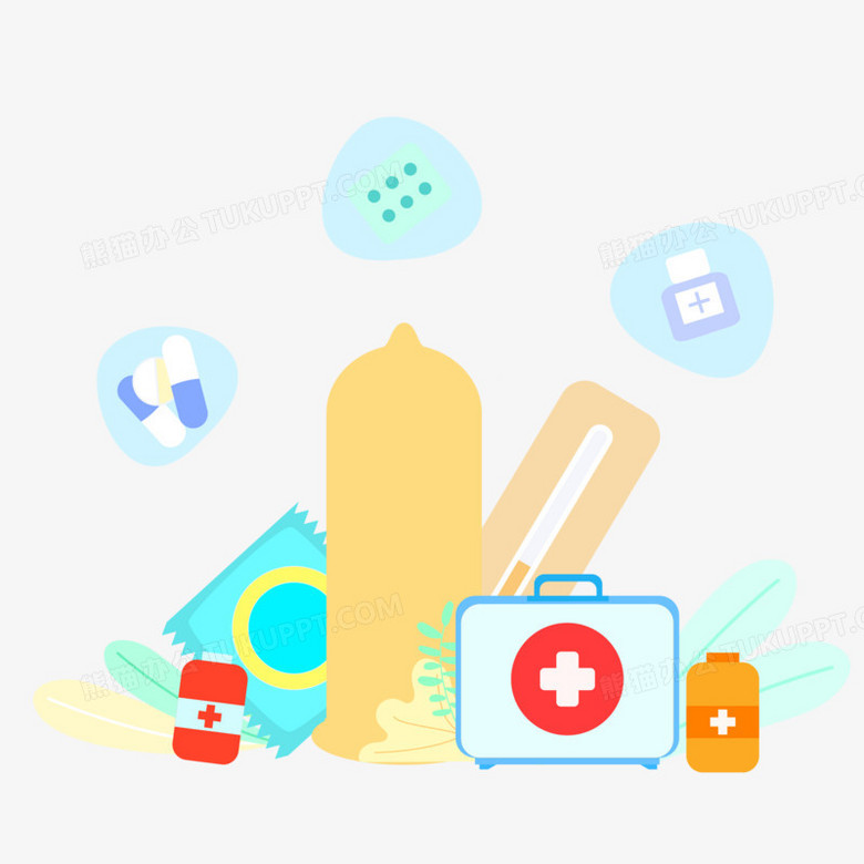 用Adobe Illustrator繪制的卡通風(fēng)衛(wèi)生用品避孕產(chǎn)品設(shè)計全解析